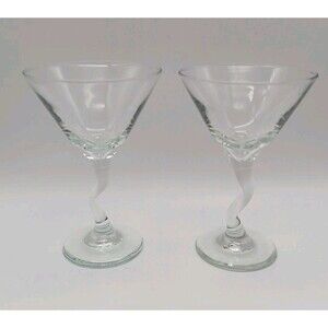 SET OF 2 " Z" STEM - LIBBEY MARTINI COCKTAIL GLASSES